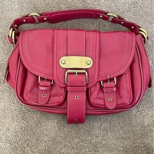 Marc Jacobs Purse Bag 100% Genuine Leather Large Red Designer Vintage Authentic